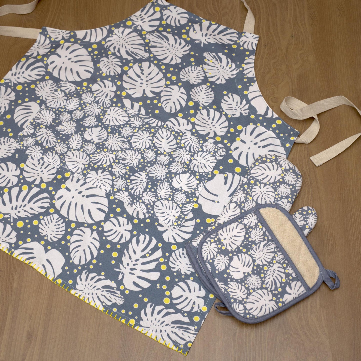 Monster Ah! - Tropical Cotton Apron