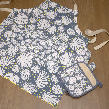 Monster Ah! - Tropical Cotton Apron