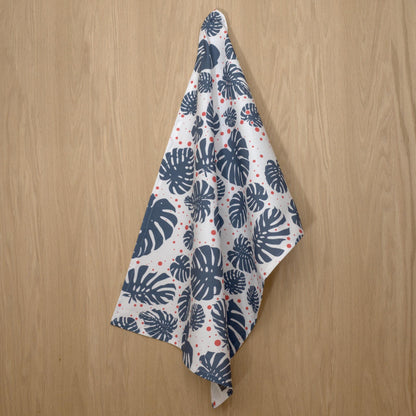 Monstera Leaf Tea Towels: Set of 3 or 4