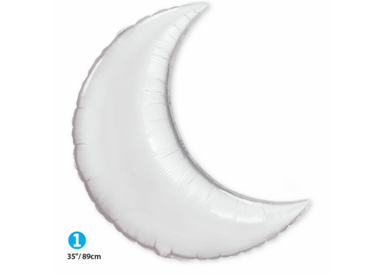 Silver Foil Moon Balloon