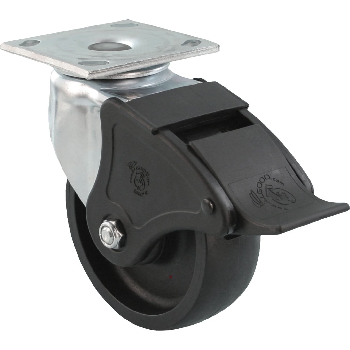 Emaxx™ RollX™ Wow Caster, Swivel with Brake, 4" (101.6 mm), Nylon, 1200 lbs. (544.3 kg.)