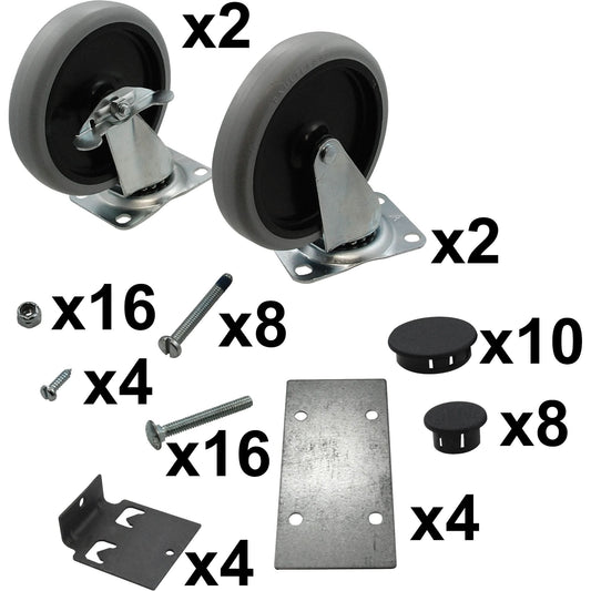 Kit de roulettes pour chariot Max Rack