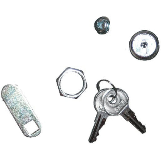 Serrure et clé de rechange pour chariot de nettoyage