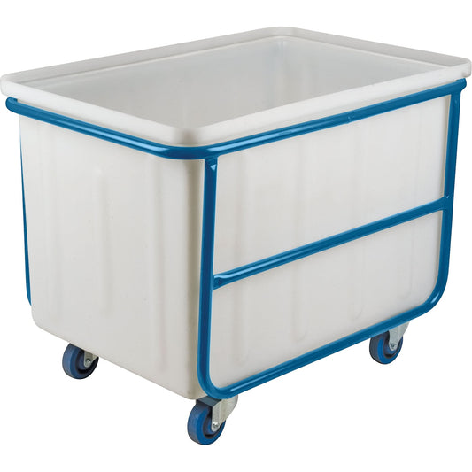 Camion-caisse à paroi droite, polyéthylène blanc, 46" L x 28" l x 31" H, 14 pi³ de volume, 1000 lb de capacité