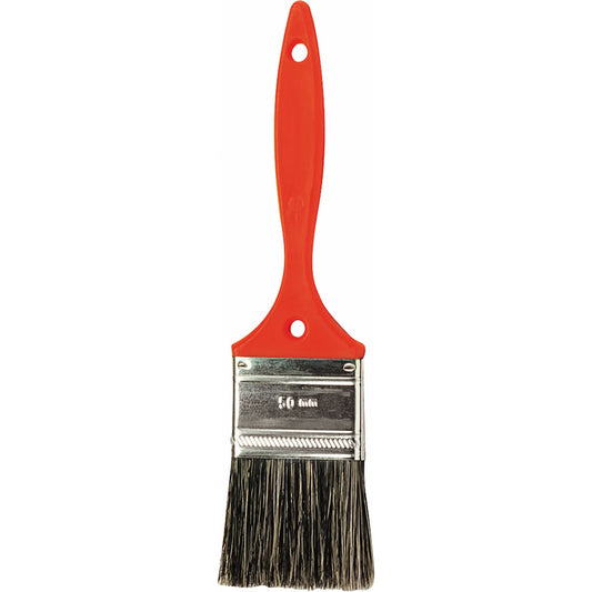 Go Bulk Oil Paint Brush, Natural Bristles, Plastic Handle, 4" Width
