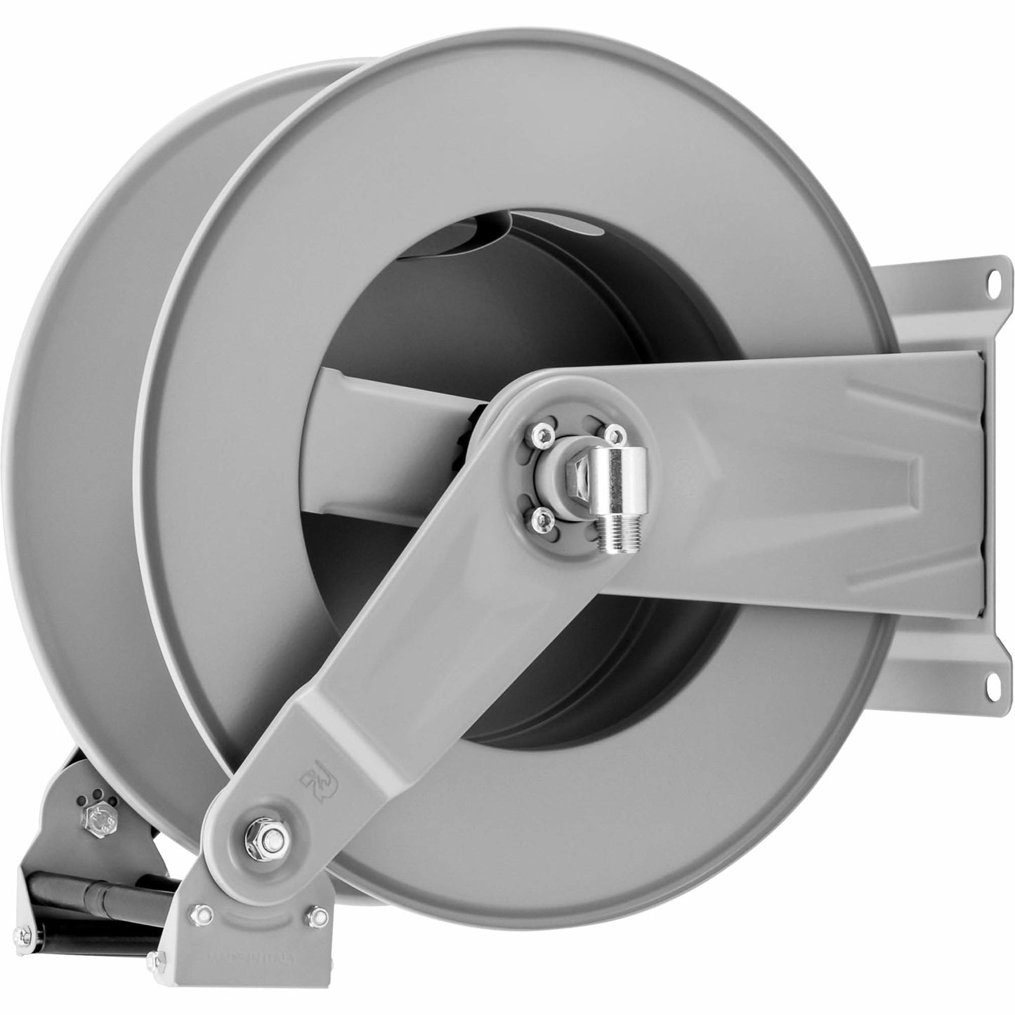 Spring Rewind Hose Reel, 115', Steel
