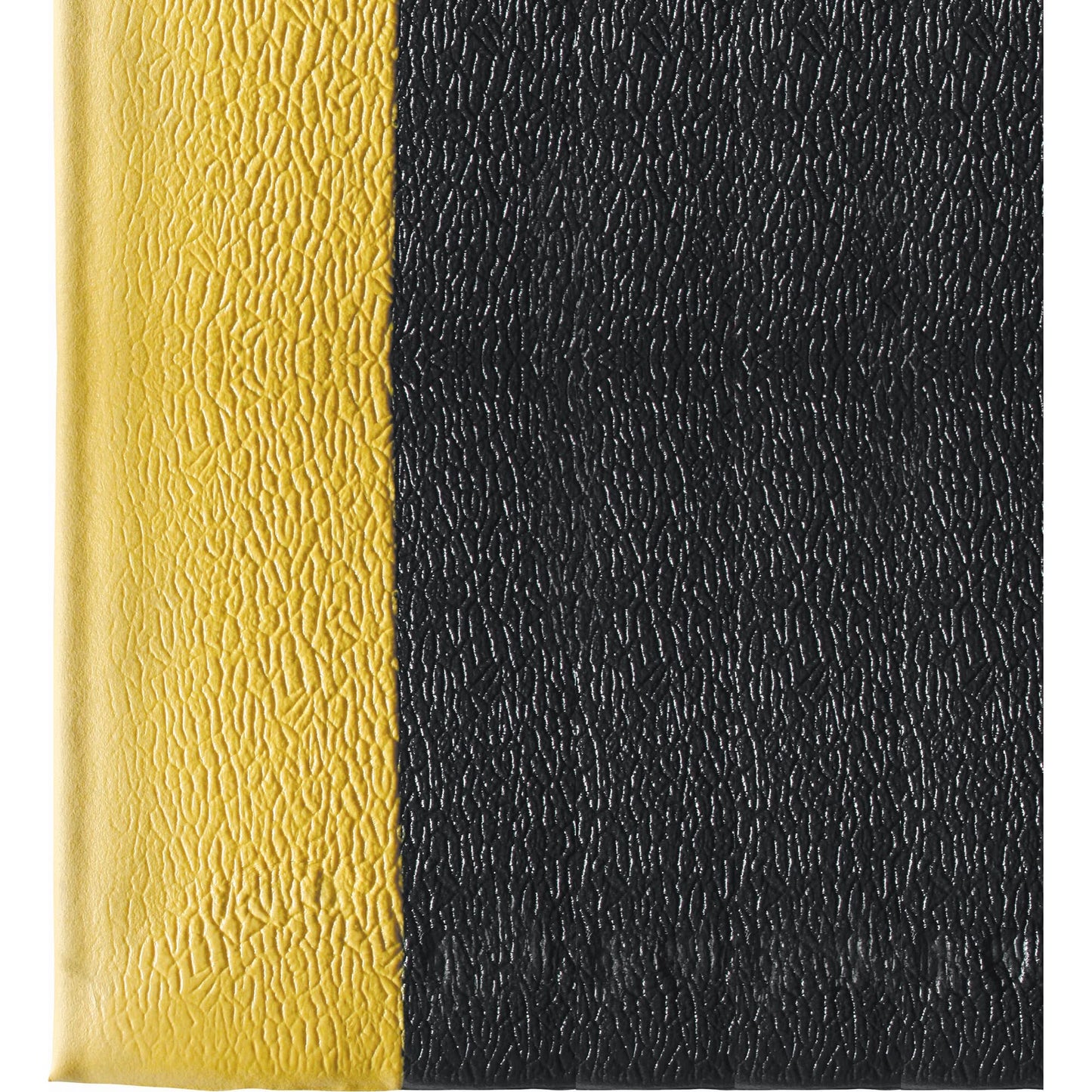 Ultra-Tred ArmorCote Mats No. 440, Textured, 2' x 3' x 3/8", Black/Yellow, Polyurethane/PVC Sponge