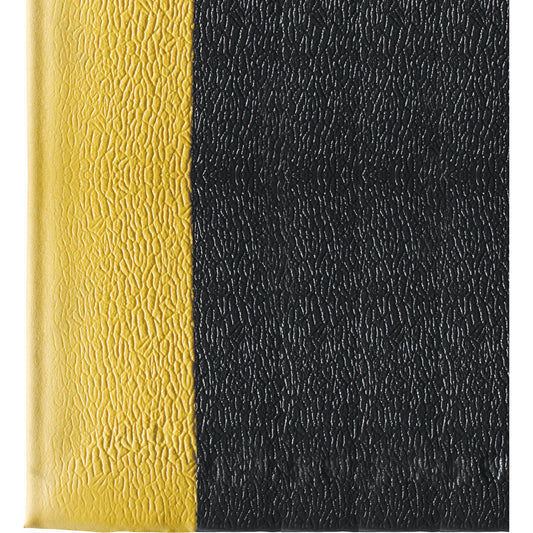 Ultra-Tred ArmorCote Mats No. 440, Textured, 2' x 3' x 3/8", Black/Yellow, Polyurethane/PVC Sponge