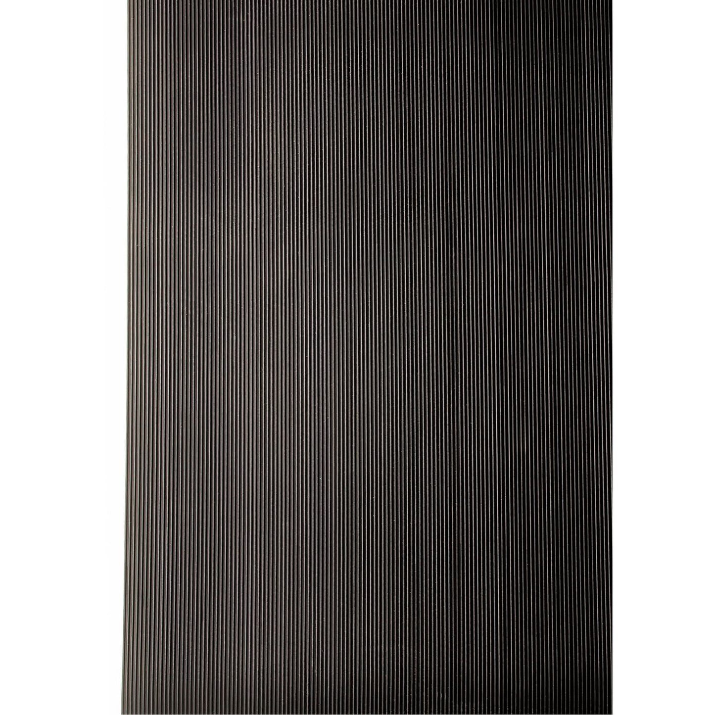 Non-Conductive Corrugated Switchboard No.702 Matting, 3' W x 75' L, 1/4" Thickness, Black, PVC