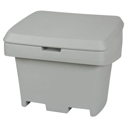 Bac de stockage de sel et de sable robuste pour l'extérieur, 76 x 61 x 61 cm, 0,16 m³, gris
