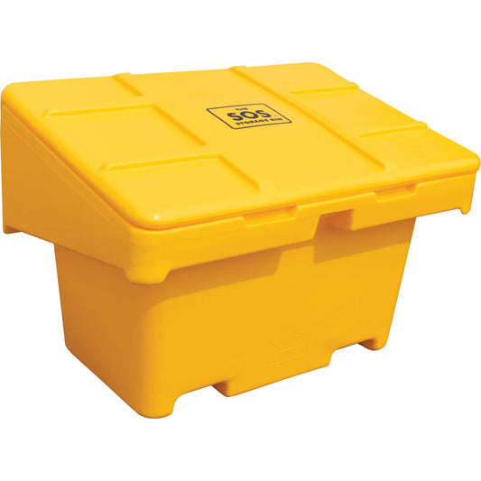 Conteneur de sable et de sel SOS™, avec moraillon, 42" x 29" x 30", 11 pi³, jaune