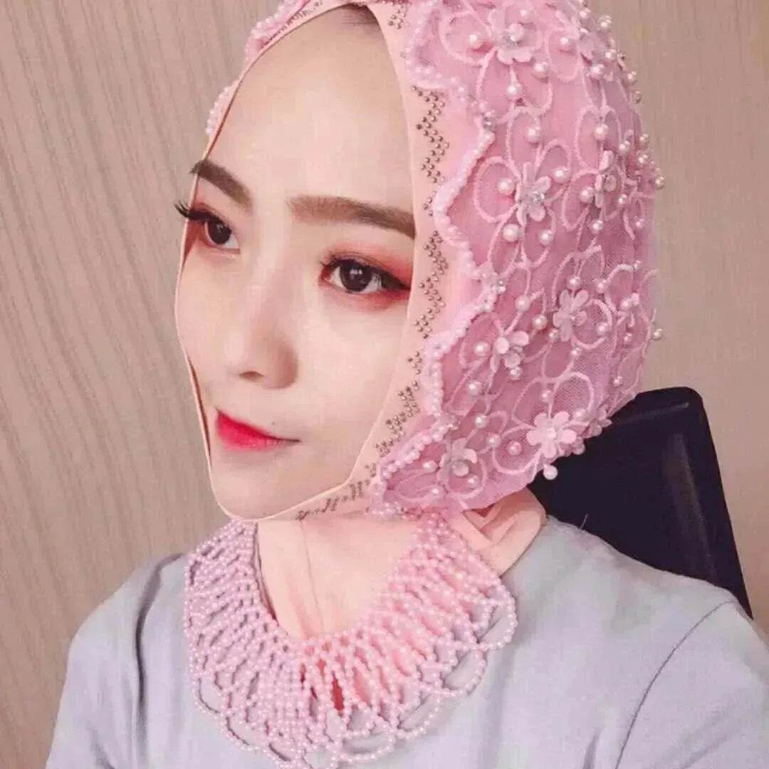 new Arab  hijab chiffon beaded scarf