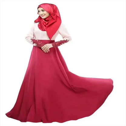 New color matching Arab  long skirt