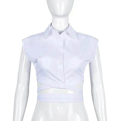 New Lace-up Trendy shirt  tank Top For Women