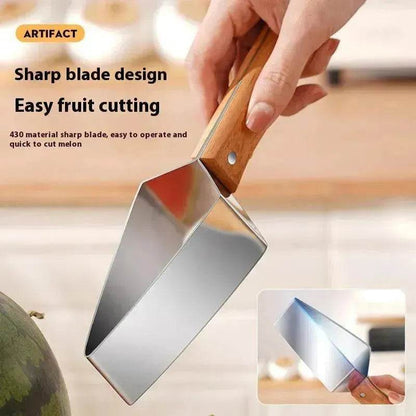New Watermelon Cutter Slicer Artifact 430 Stainless Steel Watermelon Slicer Cutter Kitchen Gadgets