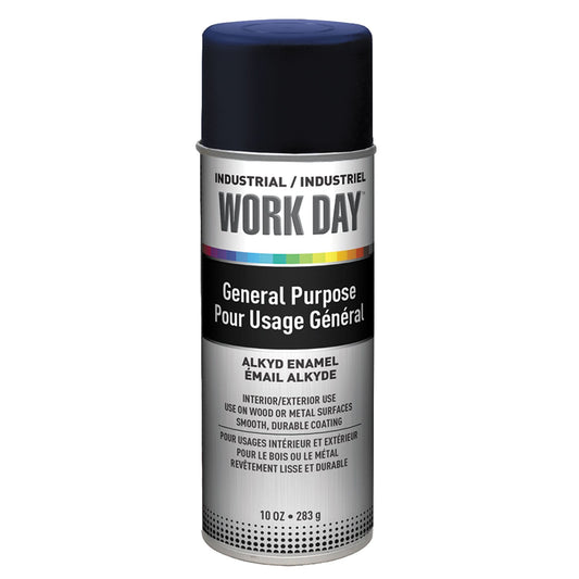 Industrial Enamel Paint, Blue, Gloss, 10 oz., Aerosol Can