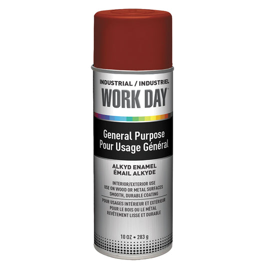 Industrial Enamel Paint - Primer, Red, Very Flat, 10 oz., Aerosol Can