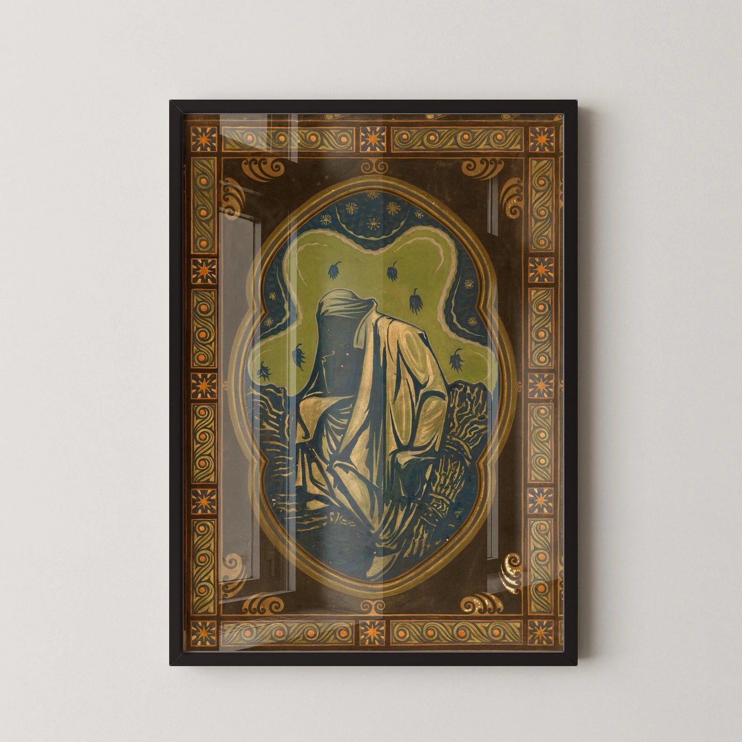 Richard Roland Holst 'Night' Giclee Print: Symbolist Art Nouveau
