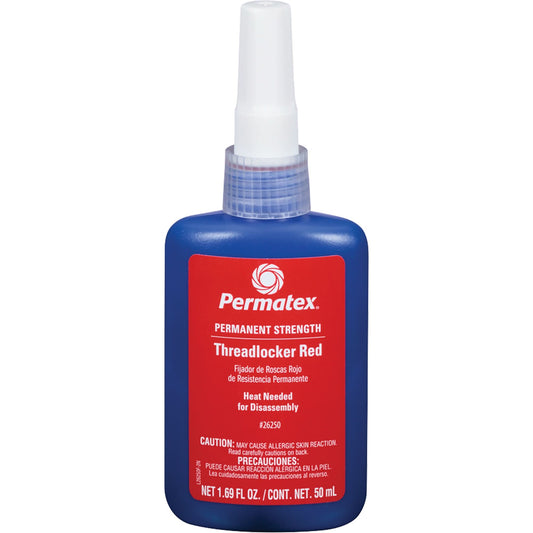 Threadlocker, Red, High, 50 ml, Bottle