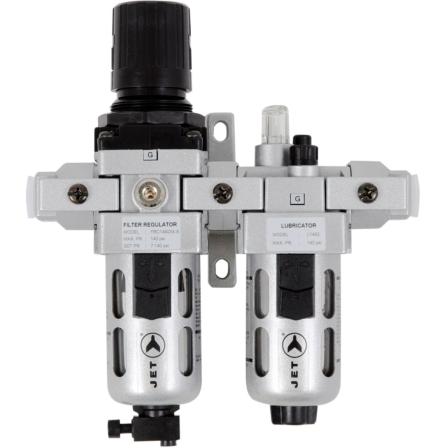 AFRLCI38 2-Piece Intermediate Air Filter, Regulator and Lubricator, 3/8" NPT
