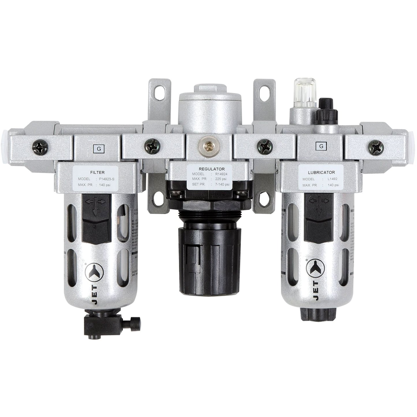 AFRLMI38 3-Piece Intermediate Air Filter, Regulator & Lubricator, 3/8" NPT
