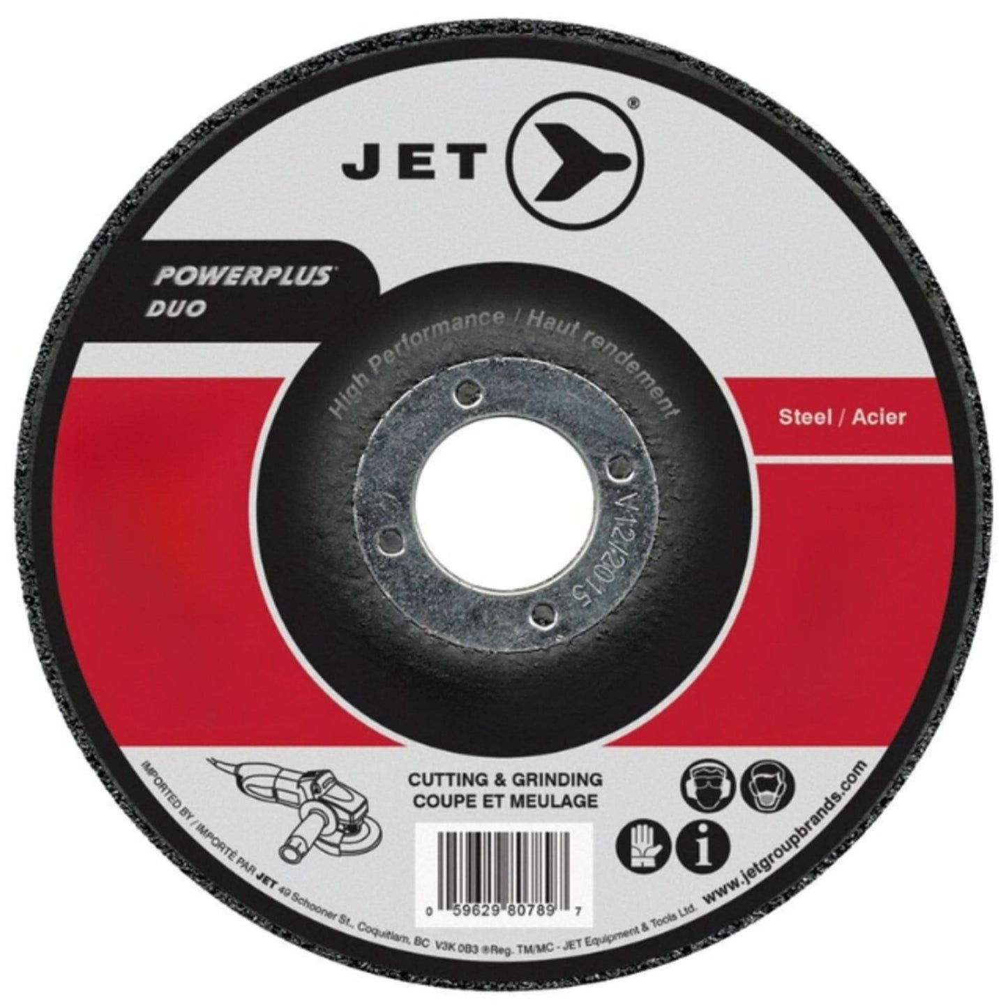 A46T PowerPlus Cut-Off Wheel, 7" x 1/16", 7/8" Arbor, Type 27, 8600 RPM