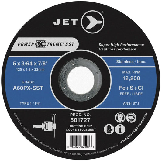 Power-Xtreme SST Cut-Off Wheel, 4-1/2" x 3/64", 7/8" Arbor, Type 1, 13300 RPM