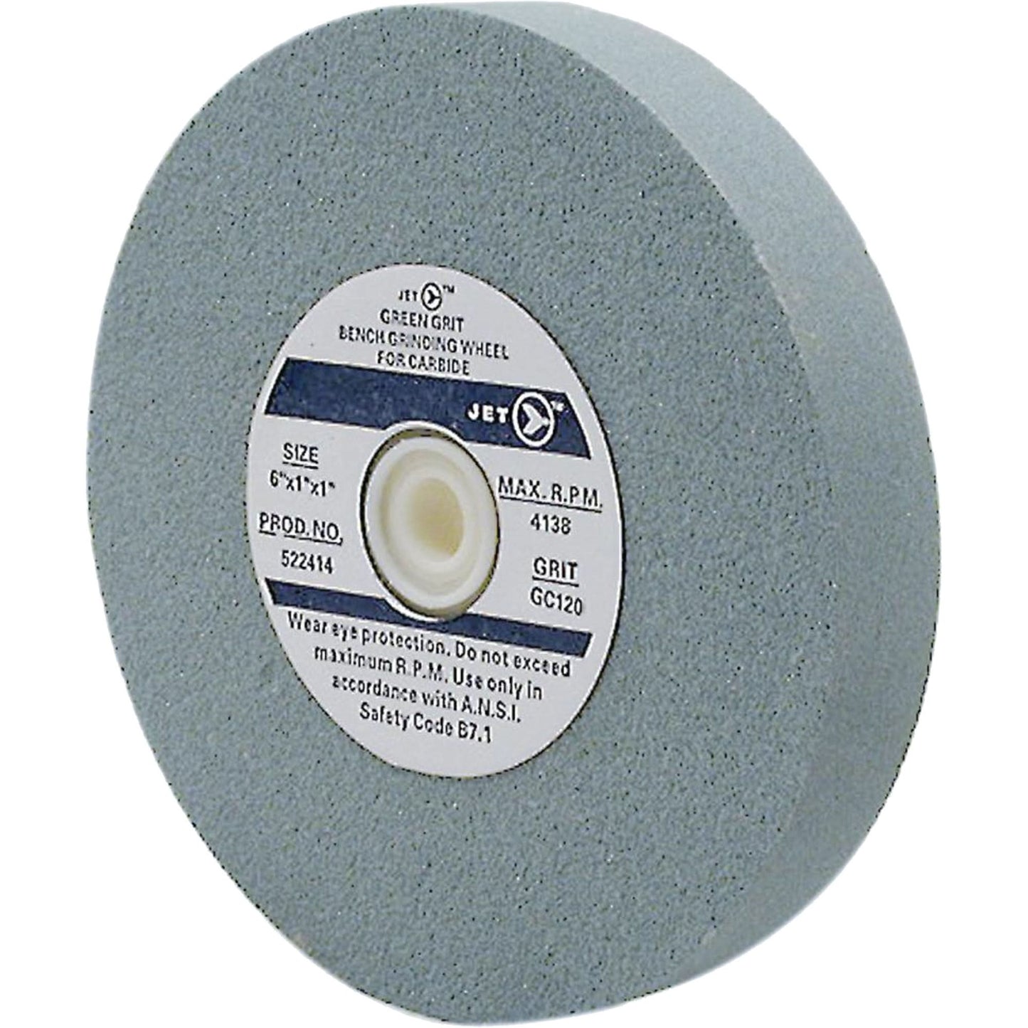 Bench Grinding Wheel, 8" x 1", 1" Arbor, Silicon Carbide