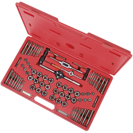 Premium SAE/Metric Alloy Tap & Die Set, 76 Pieces