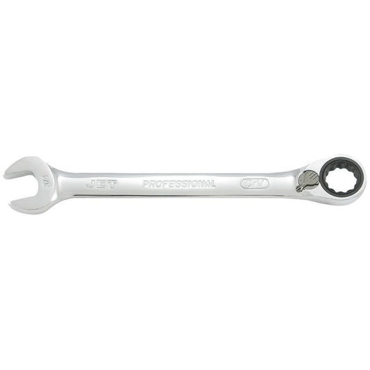 Long Pattern Reversible Ratcheting Combination Wrench, 7/16", Chrome Finish