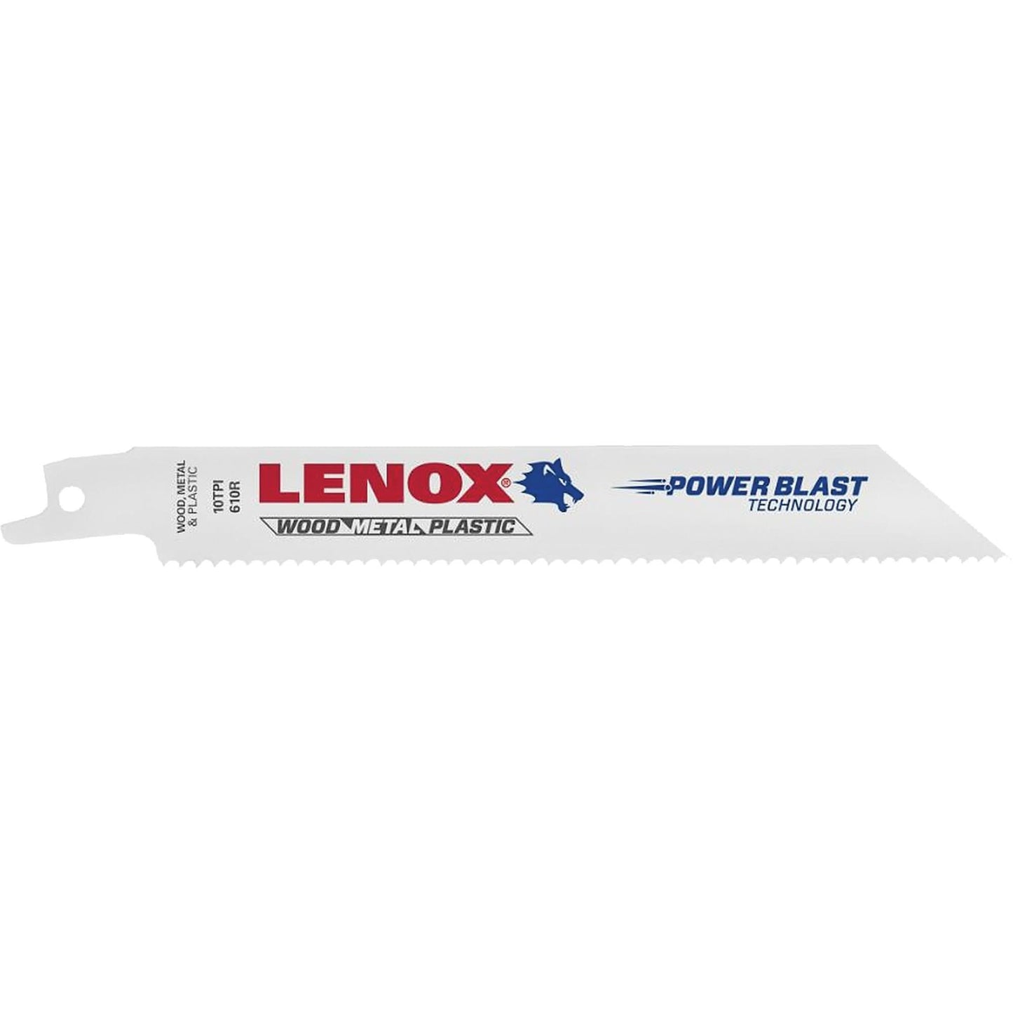 General Purpose Reciprocating Saw Blades, Bi-Metal, 10 TPI, 8" L x 3/4" W