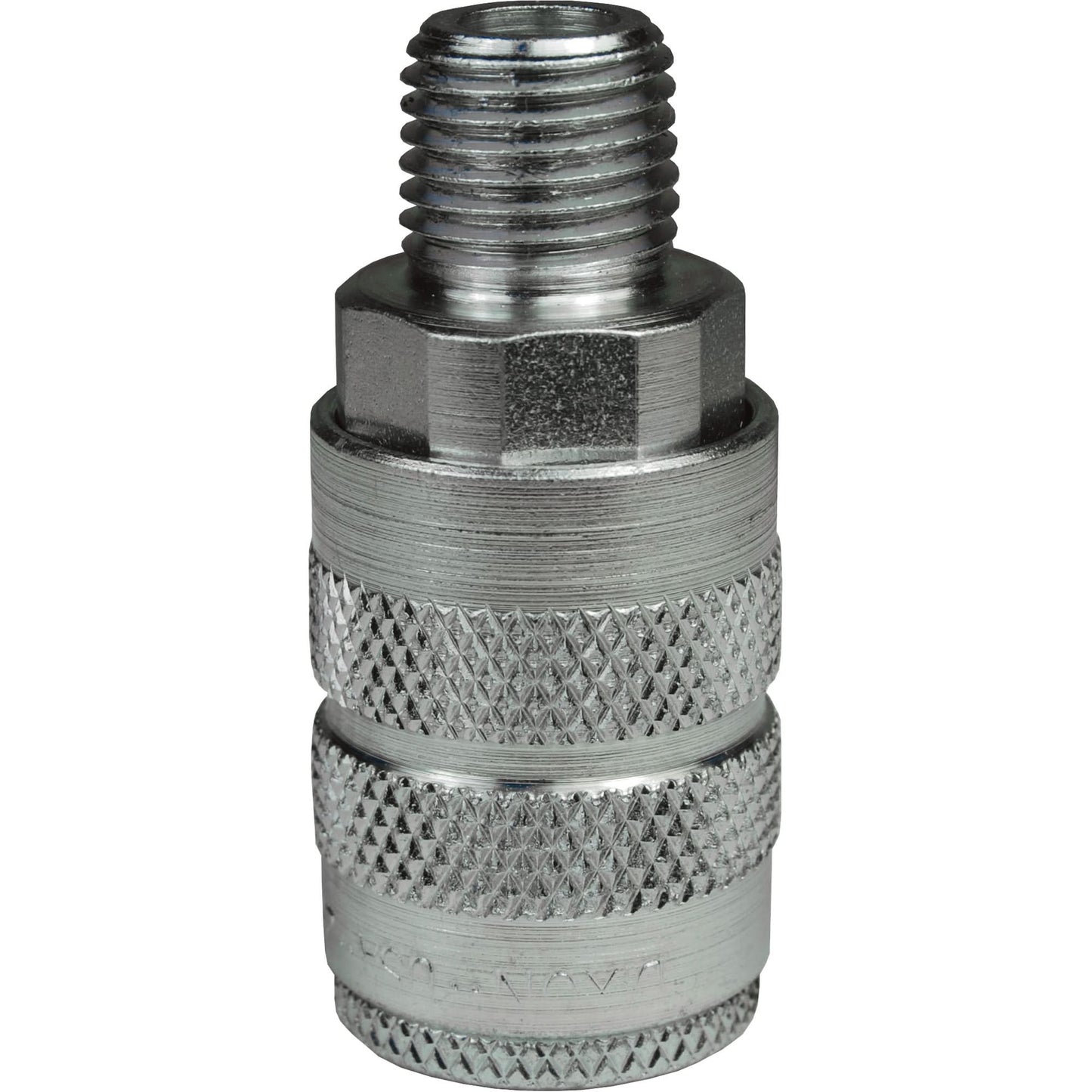 F-Series Pneumatic Manual Coupler, Steel, 1/4", Male NPTF, 500 psi