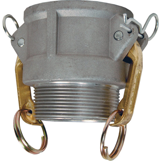 Global Cam & Groove Adapter, Aluminum, Type B, 1-1/2", Male NPT, 250 PSI
