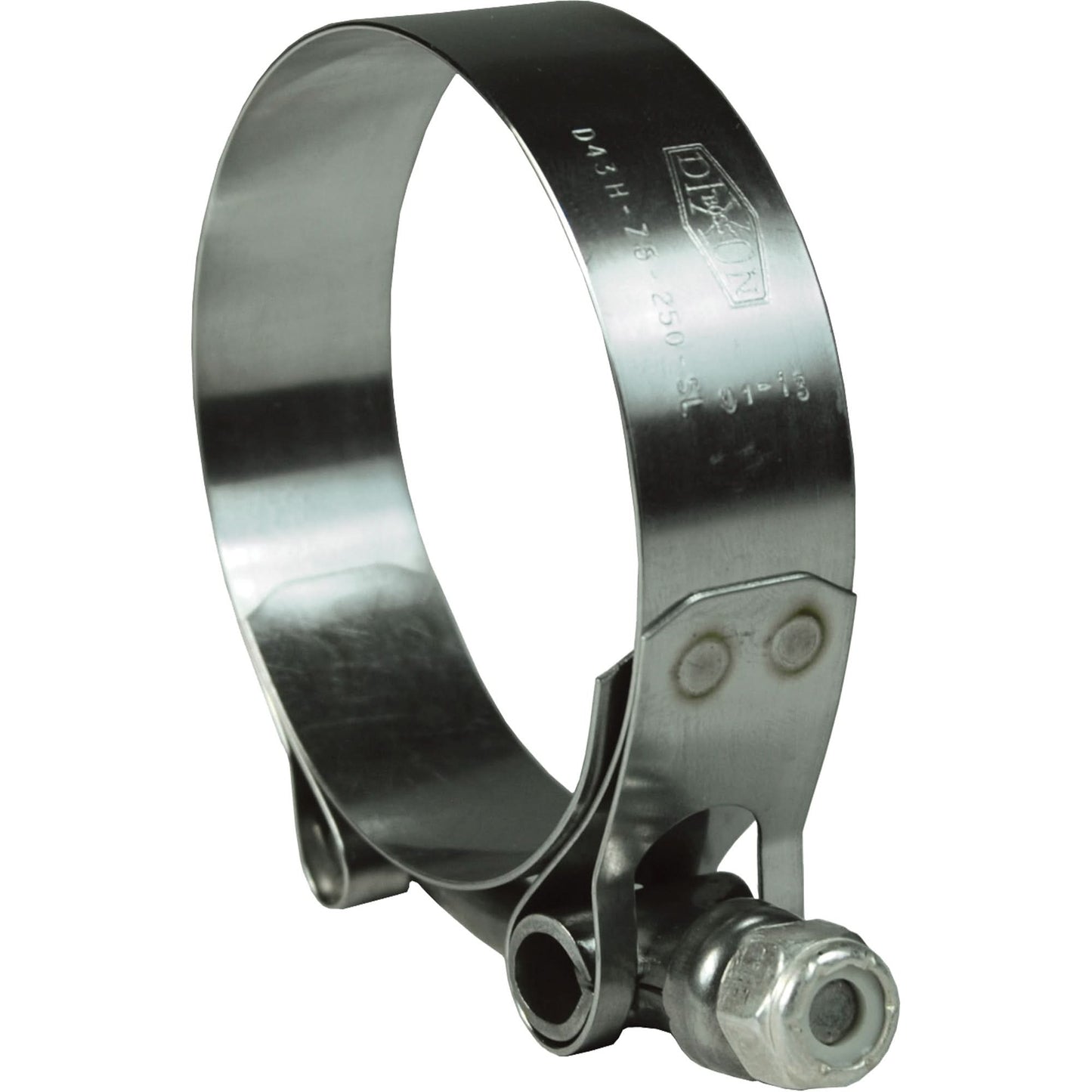 T-Bolt Clamp, Min Dia. 4.266", Max Dia. 4.562"
