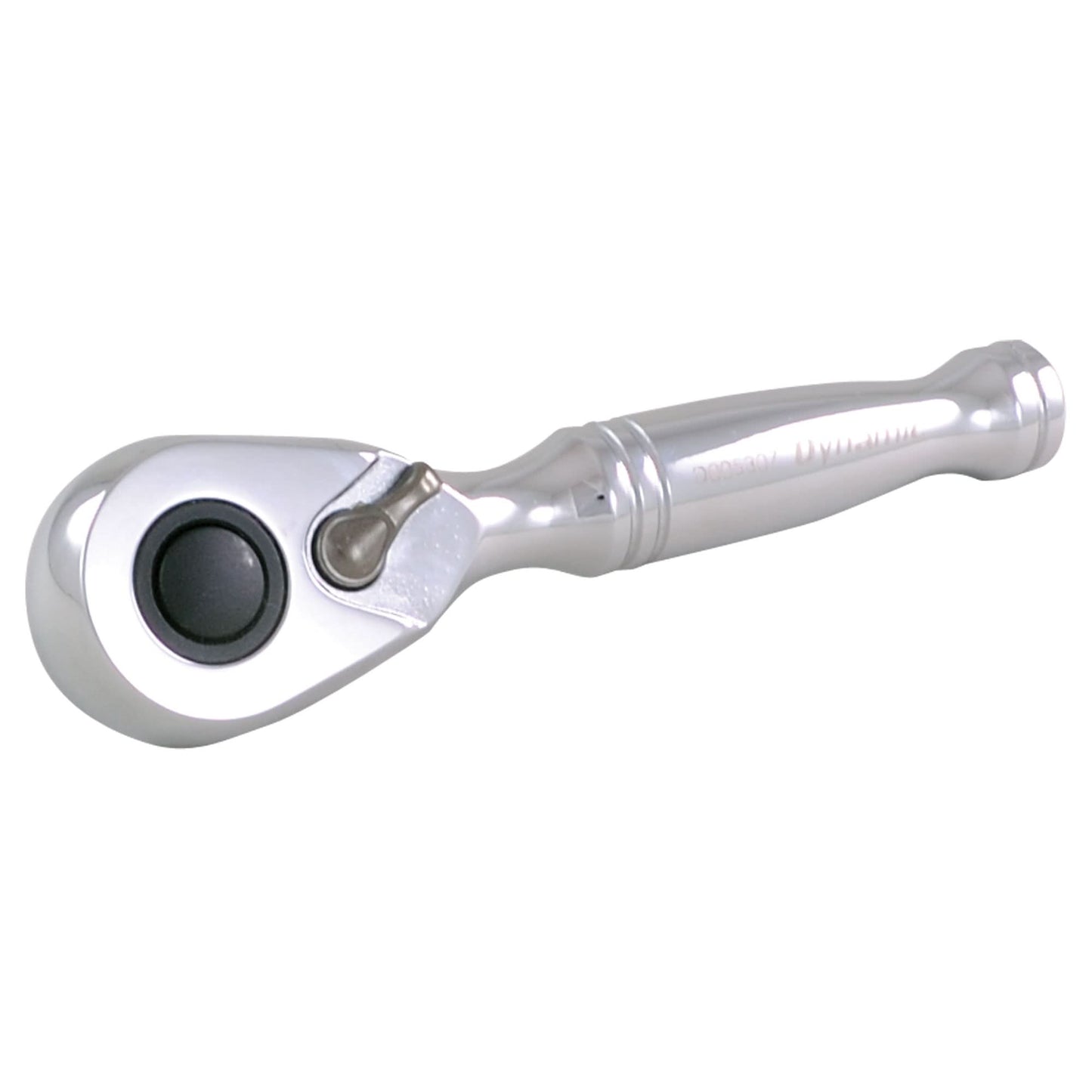 Stubby Quick-Release Ratchet Wrench, 3/8" Drive, Plain Handle