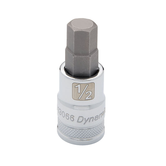 SAE Standard Bit Socket, 5/8" x 2.44" L, 1/2" Drive