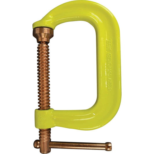 Regular-Duty Deep Throat C-Clamp, 10" (254 mm) Capacity, 6" (152 mm) Throat Depth