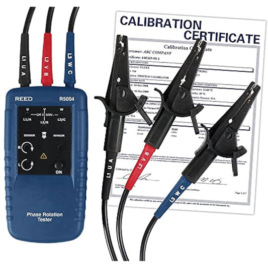 Testeur de rotation de phases et de moteur avec certificat ISO