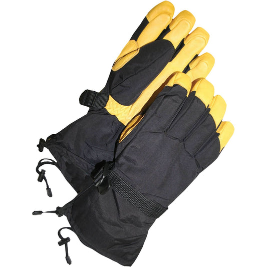 Classic Deerskin Ski Mitts, Size Medium, Mitt