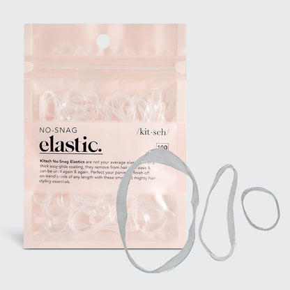 No-Snag Elastic Bands – 100 Piece Set (Clear)