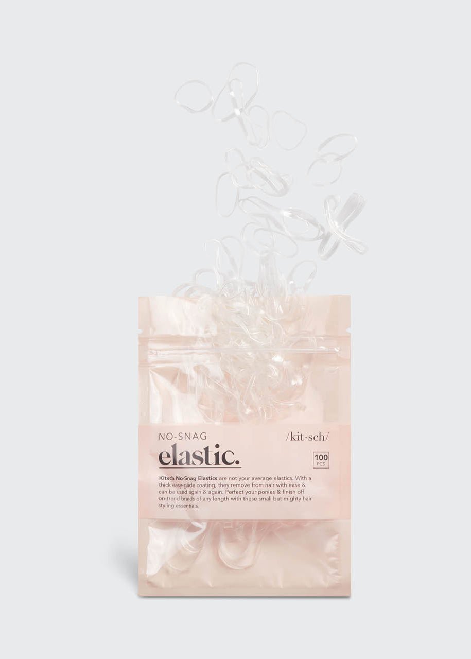 No-Snag Elastic Bands – 100 Piece Set (Clear)