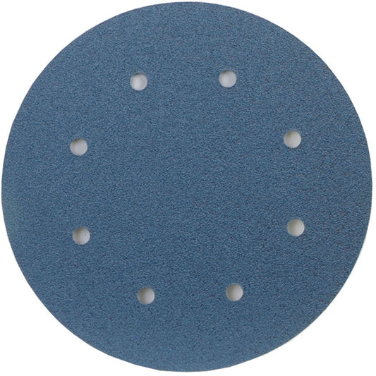 BlueFire® Hook and Loop Disc, 8" Dia., 80 Grit, Zirconia Alumina