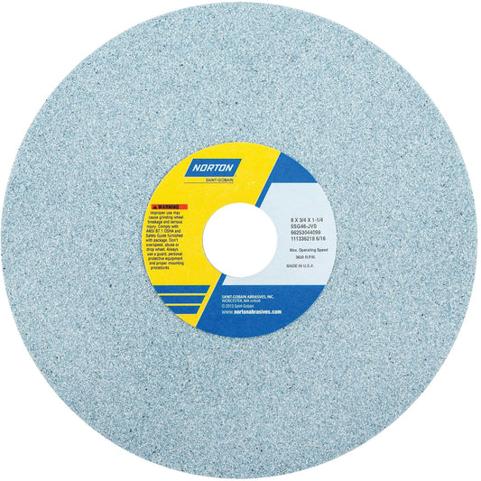 Toolroom Vitrified Wheel, Type 5NQ, Ceramic Alumina, 8" x 3/4"