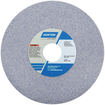 Tool Room Wheel, Type 01, Aluminum Oxide, 7" x 3/4"