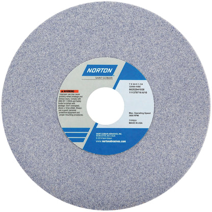 Tool Room Wheel, Type 01, Aluminum Oxide, 7" x 3/4"