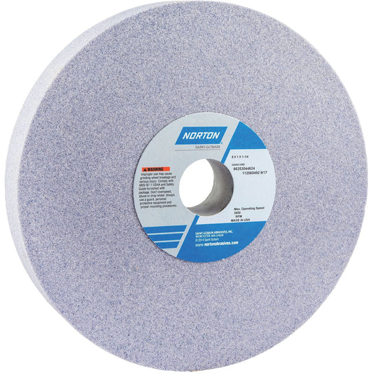 Tool Room Wheel, Type 01, Aluminum Oxide, 8" x 1"