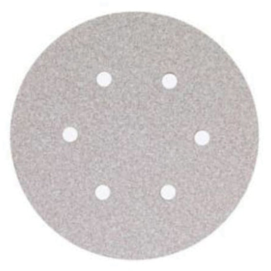 Paper Hook & Loop Vacuum Discs, 6" Dia., 150 Grit, Aluminum Oxide, B-Weight