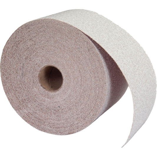 Abrasive No-Fil PSA Paper Roll, Aluminum Oxide, 2-3/4" W x 75' L, 80 Grit