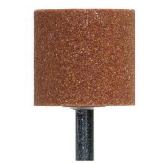 Pointe montée à liant vitrifié, W230, oxyde d'aluminium, 1-1/4" dia., 1-1/4" L, grain 60
