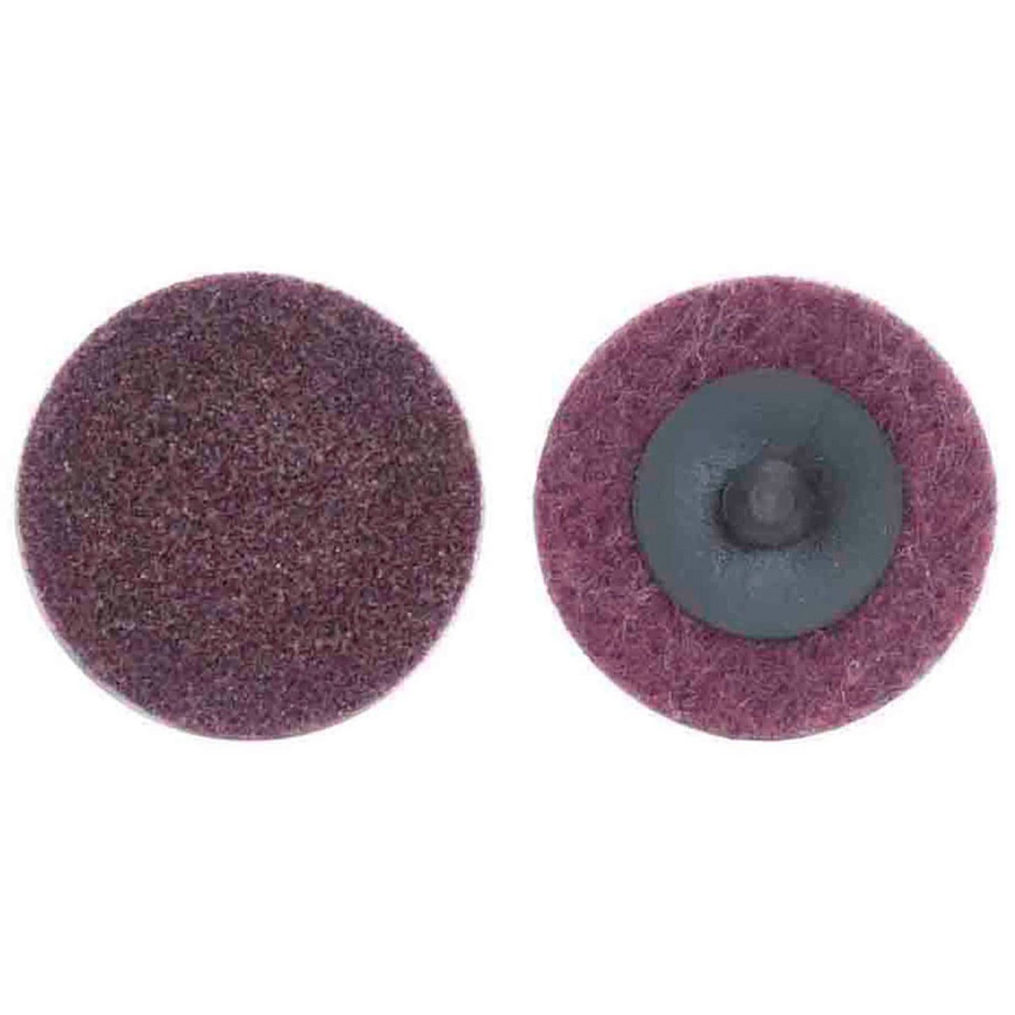 Disque non tissé à changement rapide, 2 po de diamètre, grain moyen, oxyde d'aluminium